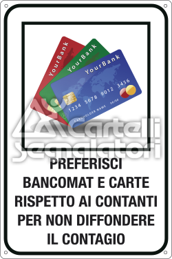 Carte di credito: Preferisci bancomat e carte rispetto ai contanti per non diffondere il contagio - Coronavirus Covid-19