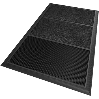 tappeto nero con bordo nero, grafica personalizzabile