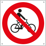 Cartello Vietato Biciclette – Adesivo O Targa Rigida In Vari Materiali E Dimensioni (Made In Germany) - 2