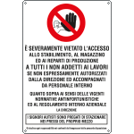 Cartello Divieto Di Accesso – Proprietà Privata – 30x20 Cm, Plastica Resistente Per Esterni - 2