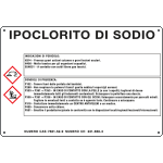 Cartelli Segnalatori  27A360 - cartello sostanze pericolose simbologia CLP   IPOCLORITO DI SODIO