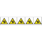 Rotolo Da 250 Pittogrammi Adesivi PERICOLO SCHIACCIAMENTO NPS1116 - Foto 3