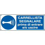 GLOBAL CARTELLO SEGNALETICO - Carrellista Segnalare Prima Di Entrare E O Uscire Adesivo Extra Resistente Pannello In Forex Pannello In Alluminio - Foto 7