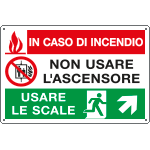 Cartello di Pericolo in Alluminio per Quadri Elettrici