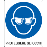Cartelli prescrizione Pubblicentro - 30x20 cm - proteggere gli occhi