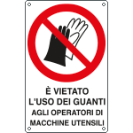 Cartello di divieto - Non toccare vietato l'uso ai non autorizzati