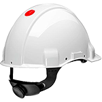 Casco Dielettrico 3M G3001 Senza Ventilazione, 1000V, Blu - Con Fascia Roulette E Imbottitura In Pelle