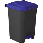 Stefanplast Pattumiera Ecogreen 37x37x56 50LT Nero/Blu - 11