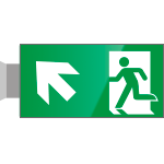 Cartello Di Evacuazione Fotoluminescente Astlight SAL5210.7F – Frecce Direzionali PVC Cat. B, 320x160 Mm, Certificato Aenor