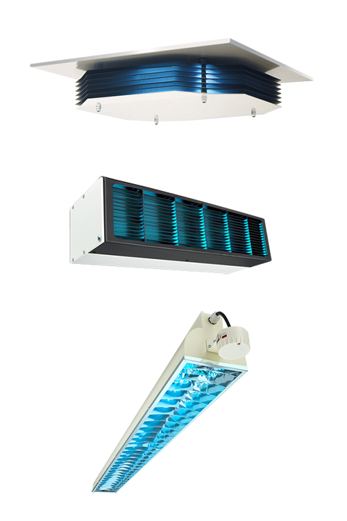 Eleganti lampade UV-C virus killer, a soffitto e a parete SafeIn - Philips